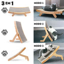 Cama Arranhador Cat - 3 em 1 - Madeira