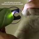 Kit Cortador de Unhas com Lixa para Cães e Gatos – Alicate com LED