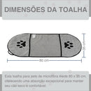 Kit 2 Toalhas para Cachorro – Secagem Rápida e Cuidados de Limpeza